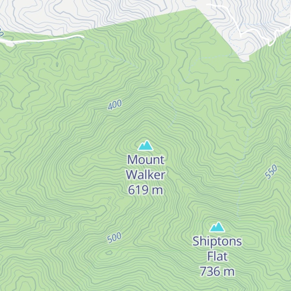 Map of Mount Walker