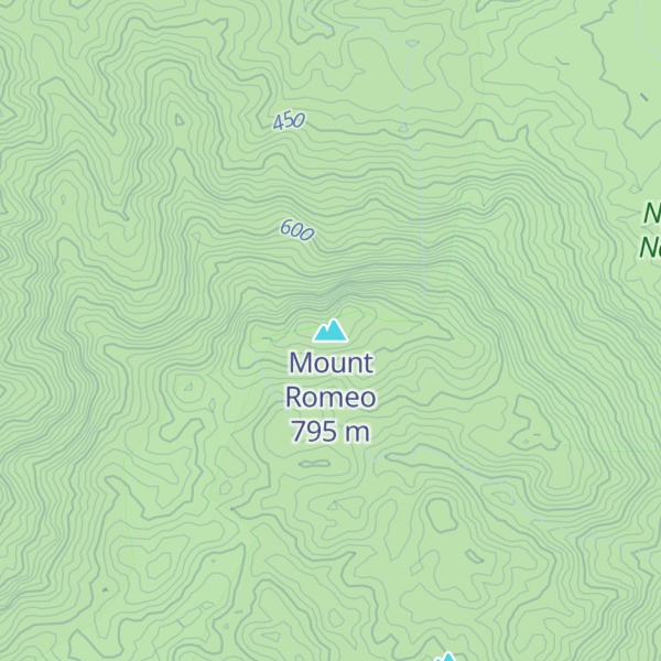Map of Mount Romeo