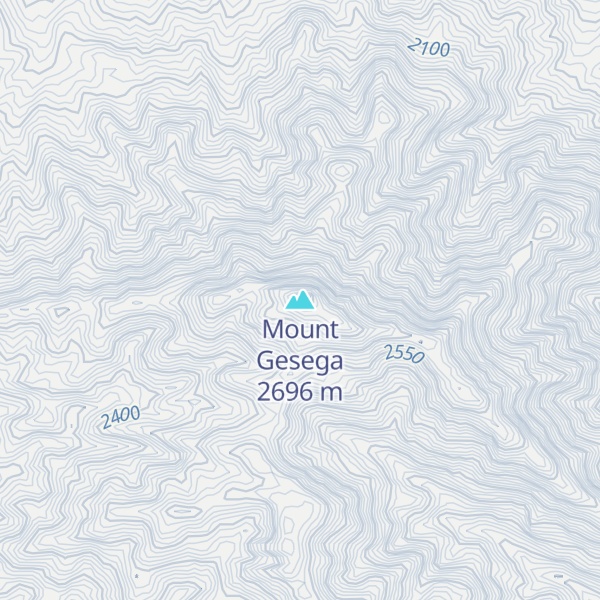 Map of Mount Gesega