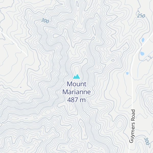 Map of Mount Marianne
