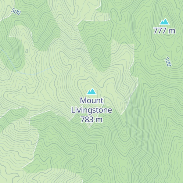 Map of Mount Livingstone
