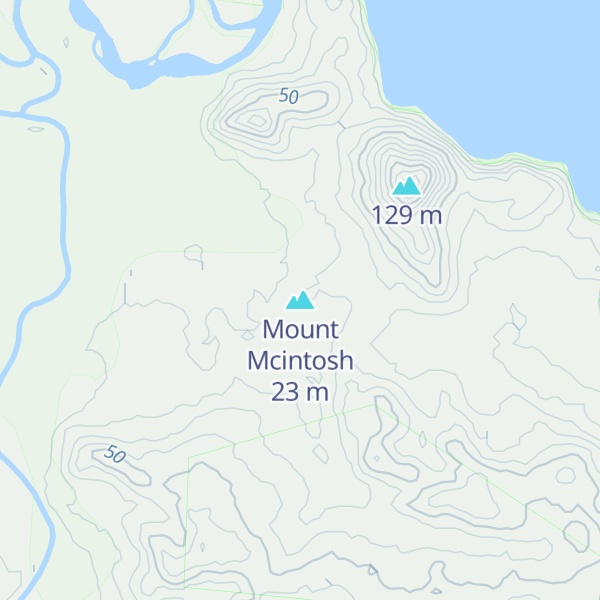 Map of Mount Mcintosh