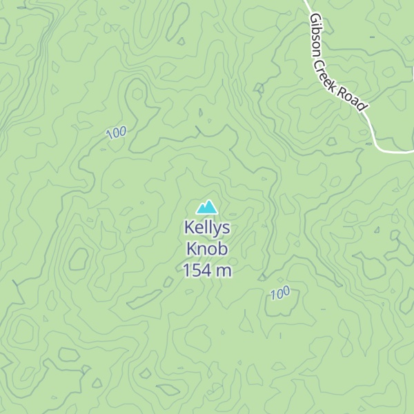 Map of Kellys Knob