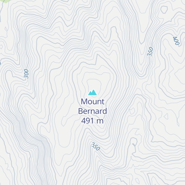Map of Mount Bernard