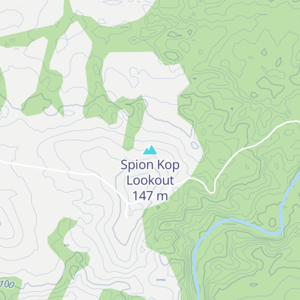 Map of Spion Kop Lookout