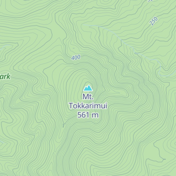 Map of Mt. Tokkarimui