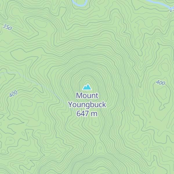 Map of Mount Youngbuck