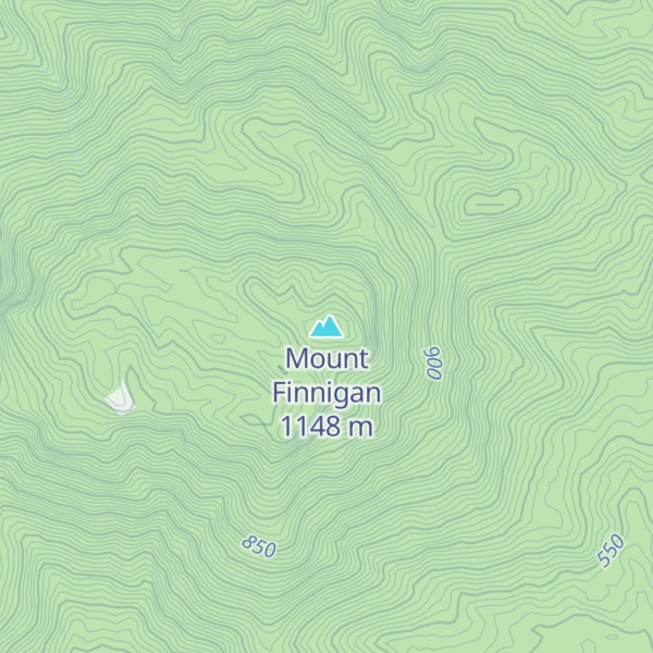 Map of Mount Finnigan