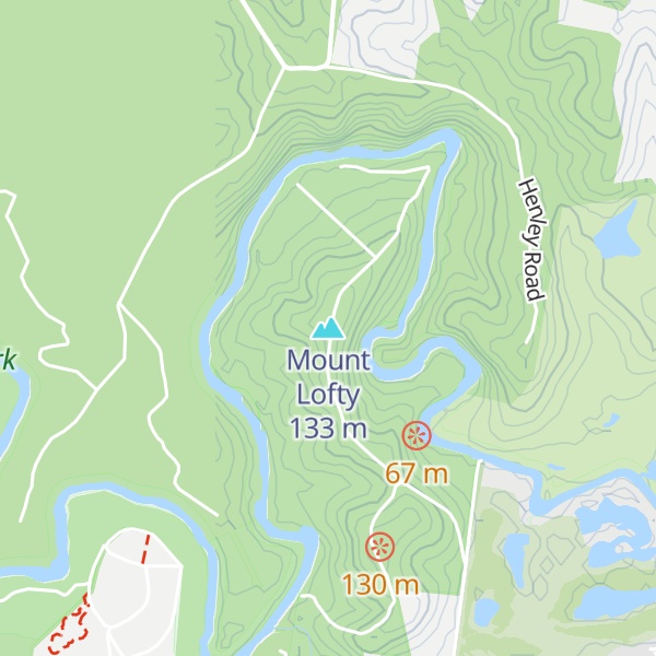 Map of Mount Lofty