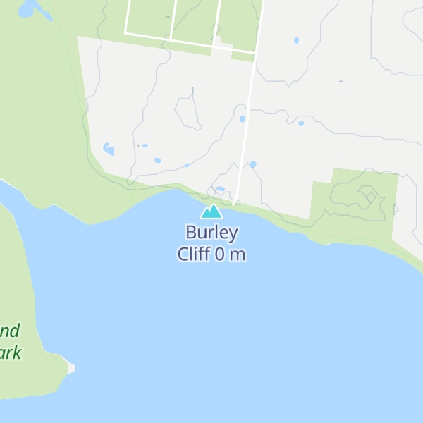 Map of Burley Cliff