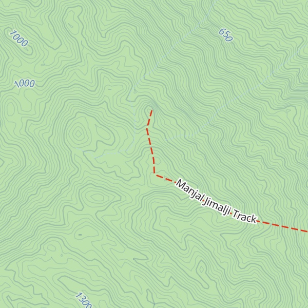 Map of Devils Thumb / Manjal Jimalji