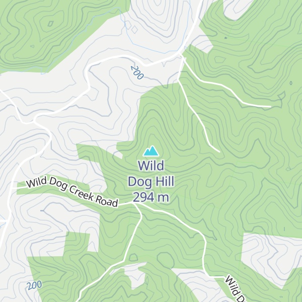 Map of Wild Dog Hill