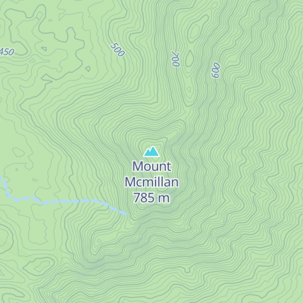 Map of Mount Mcmillan