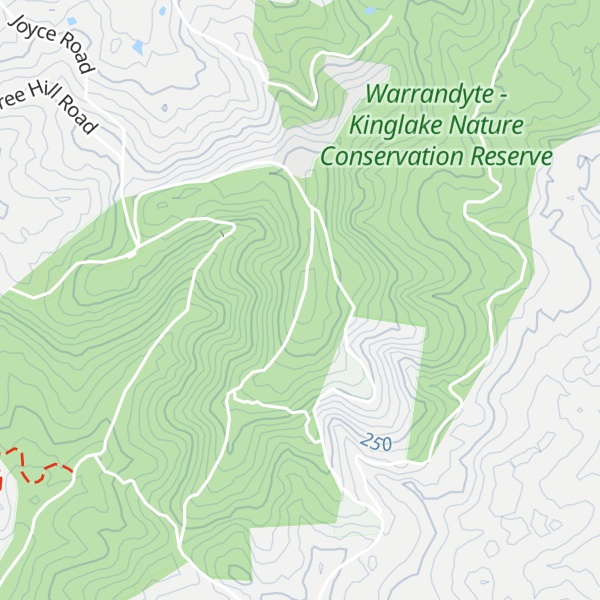 Map of One Tree Hill