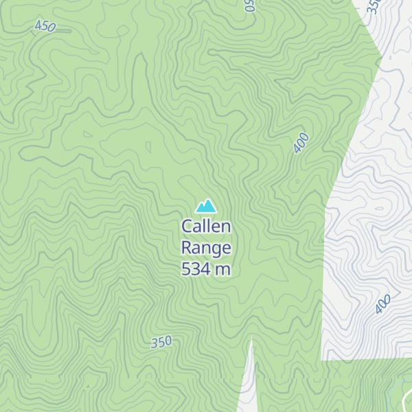 Map of Callen Range