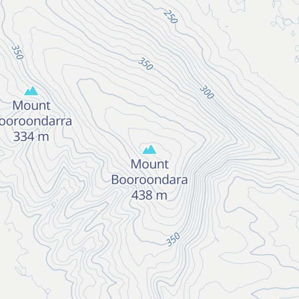 Map of Mount Booroondara