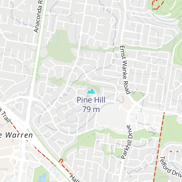 Map of Pine Hill