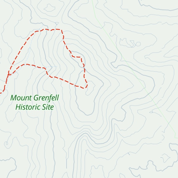 Map of Mount Grenfell