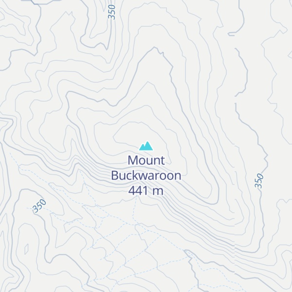 Map of Mount Buckwaroon