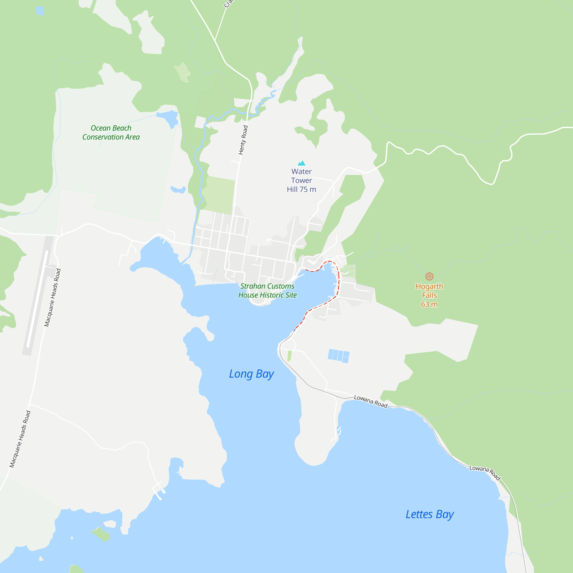 West Coast Visitor Information map