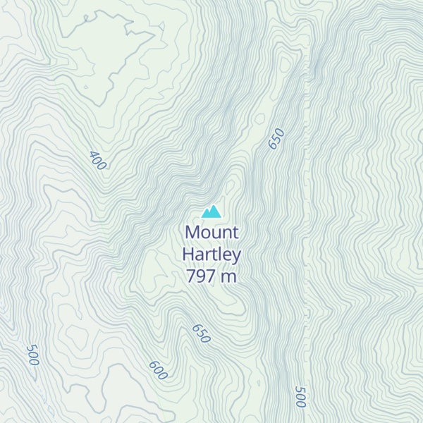 Map of Mount Hartley