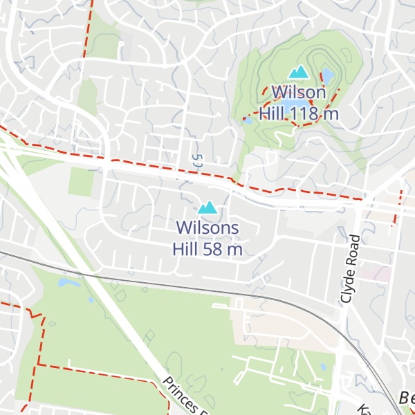 Map of Wilsons Hill