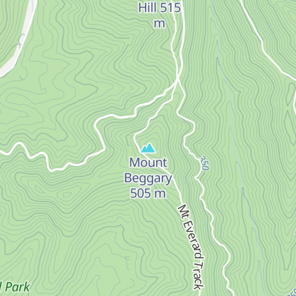 Map of Mount Beggary