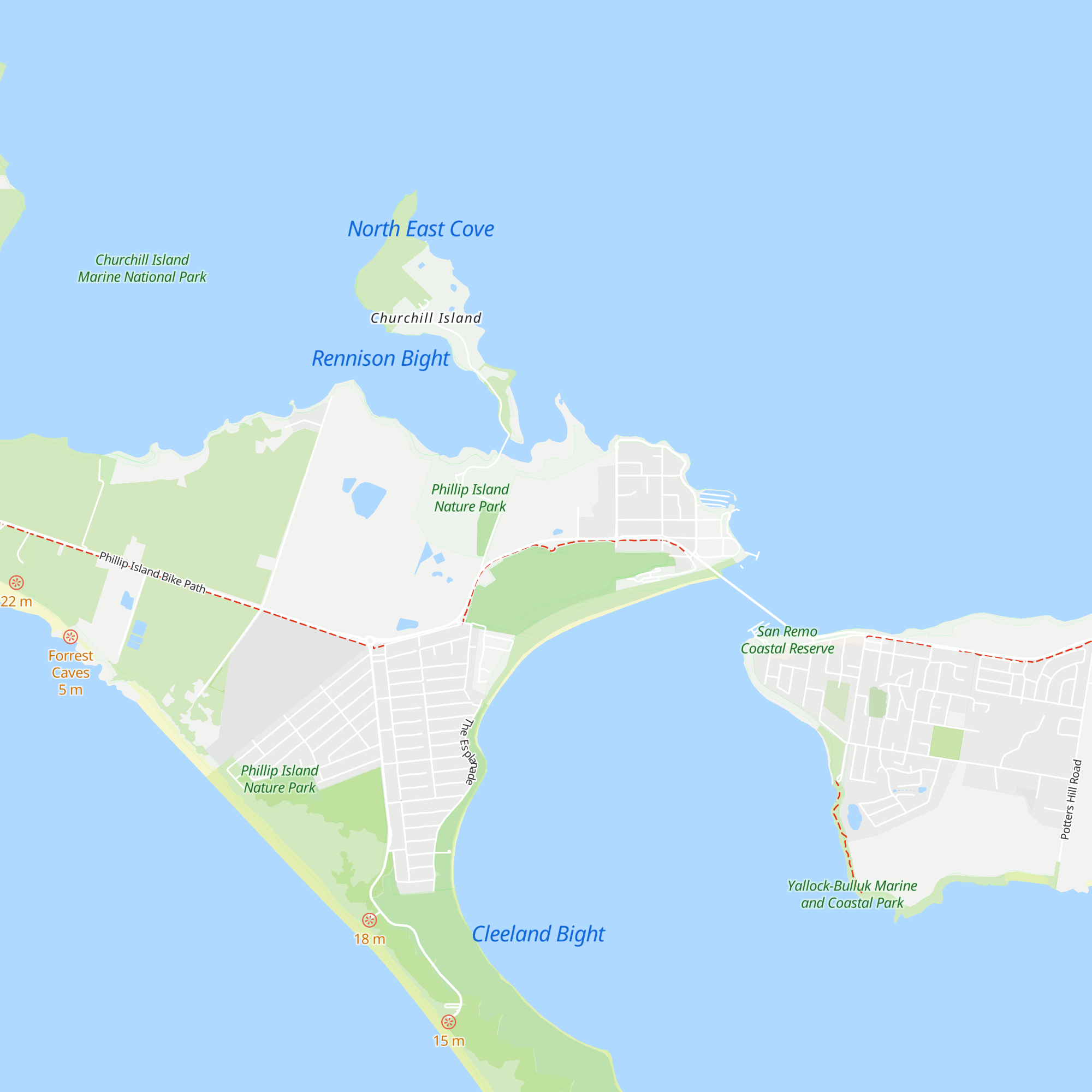 Phillip Island Visitor Information Centre map