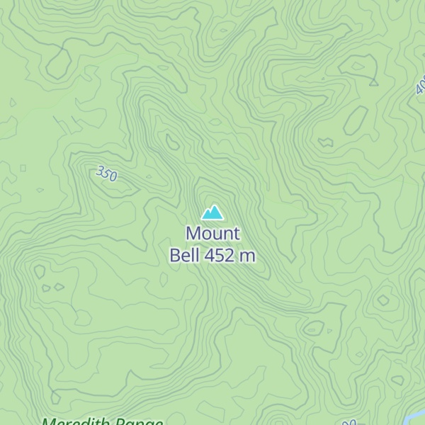 Map of Mount Bell