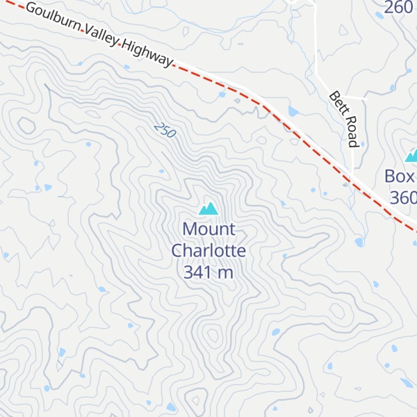 Map of Mount Charlotte