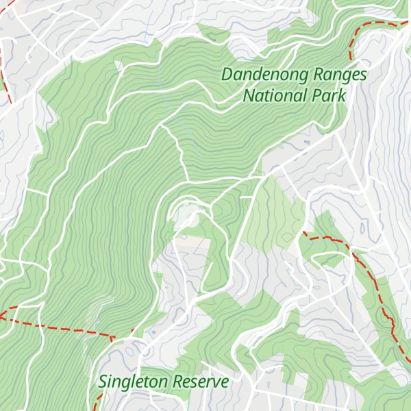 Map of Mount Dandenong
