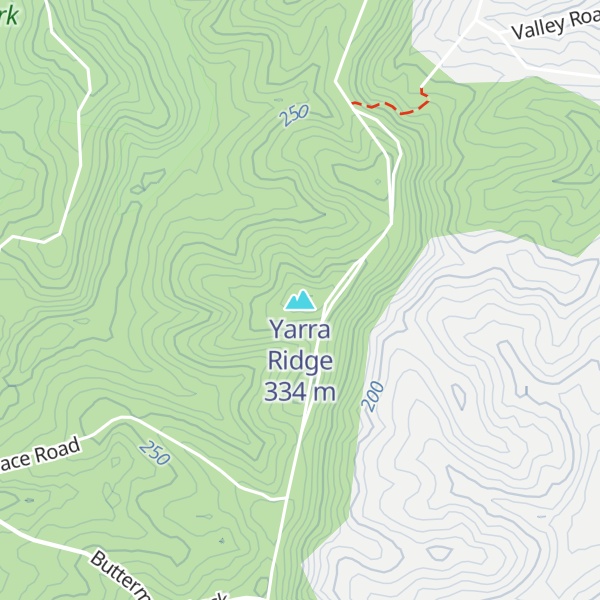 Map of Yarra Ridge