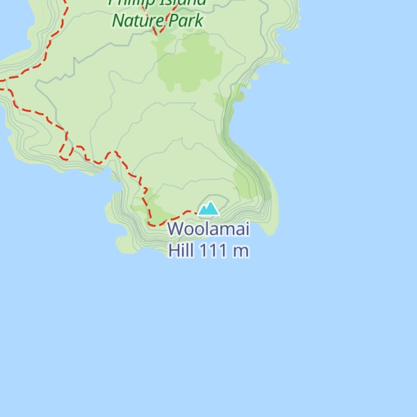 Map of Woolamai Hill