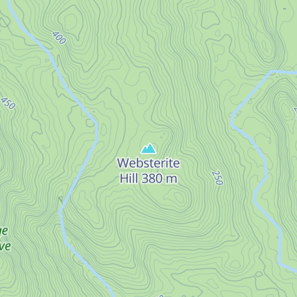 Map of Websterite Hill