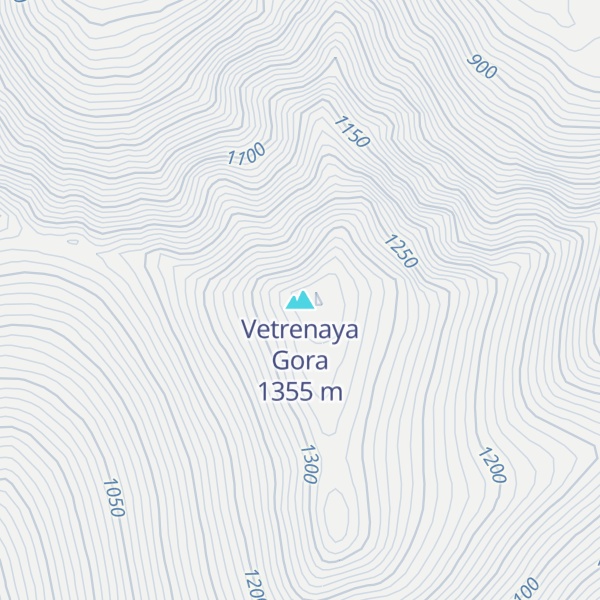 Map of Vetrenaya Gora