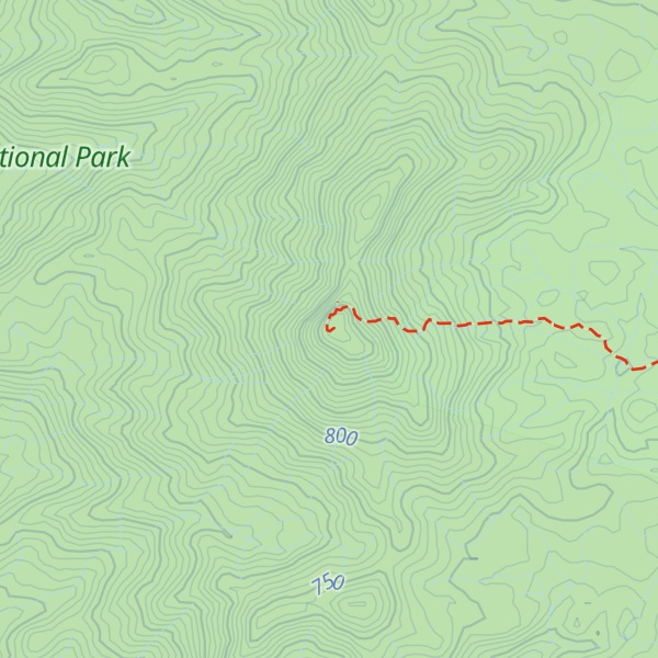Map of Mount Pieter Botte