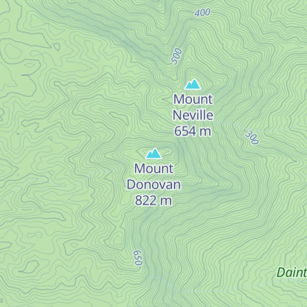Map of Mount Donovan