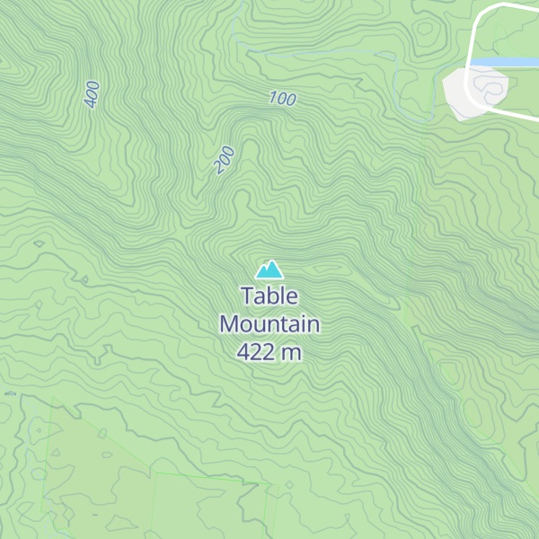 Map of Table Mountain