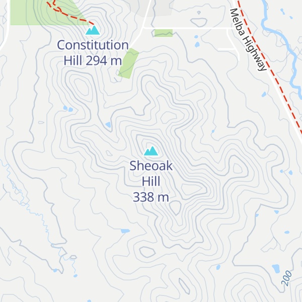 Map of Sheoak Hill