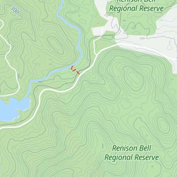 Map of Renison Bell Hill