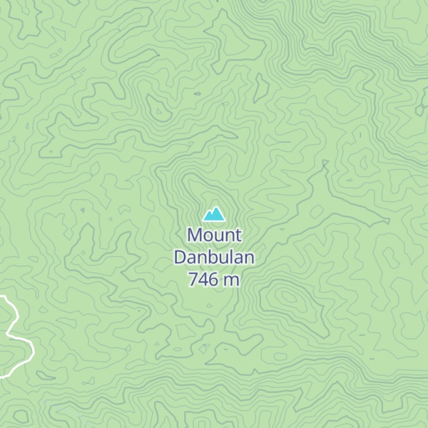 Map of Mount Danbulan