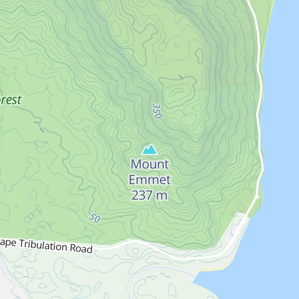 Map of Mount Emmet