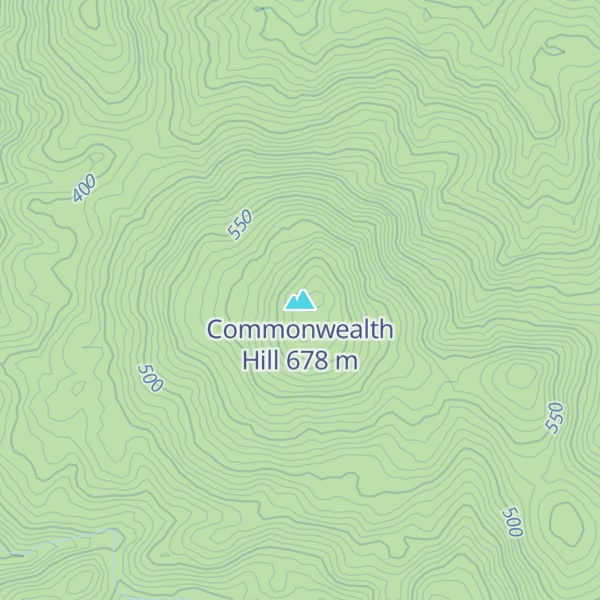 Map of Commonwealth Hill