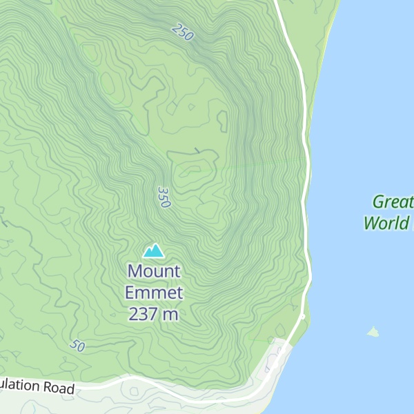 Map of Mount Emmett