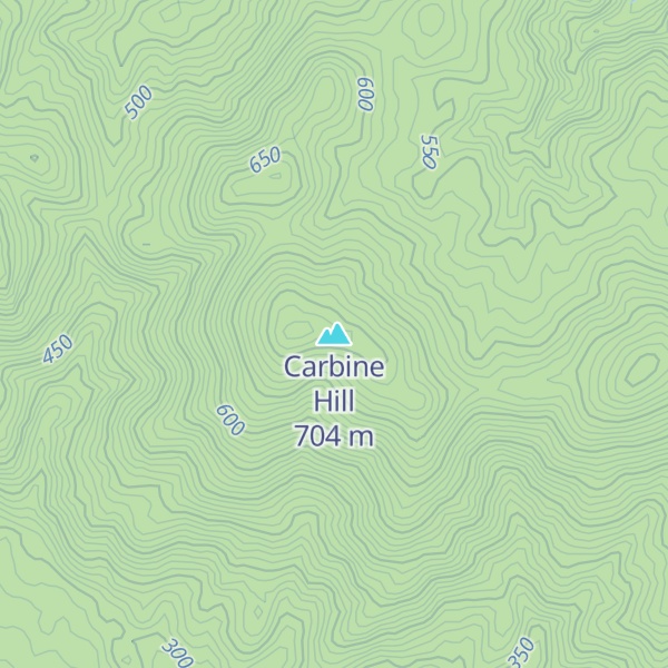 Map of Carbine Hill