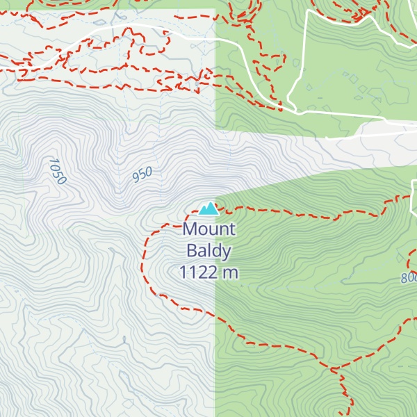 Map of Mount Baldy