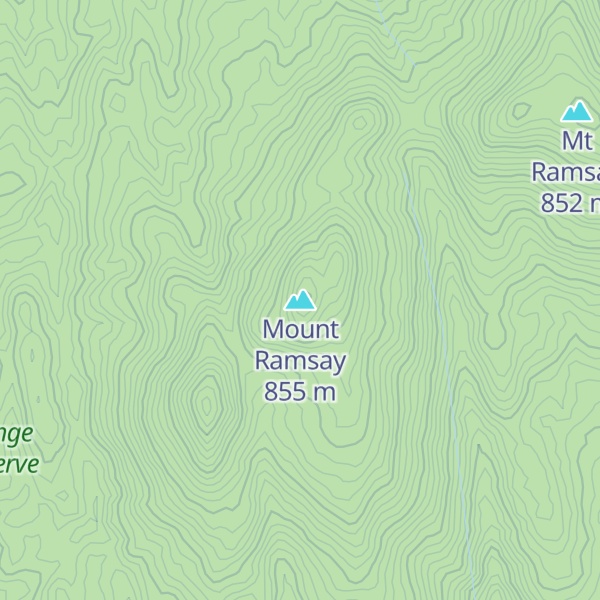 Map of Mount Ramsay
