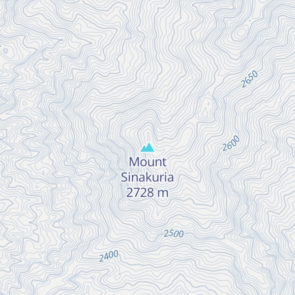 Map of Mount Sinakuria