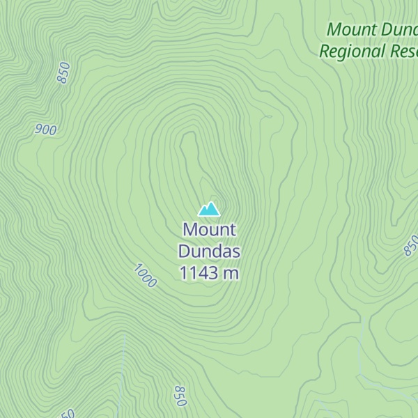 Map of Mount Dundas