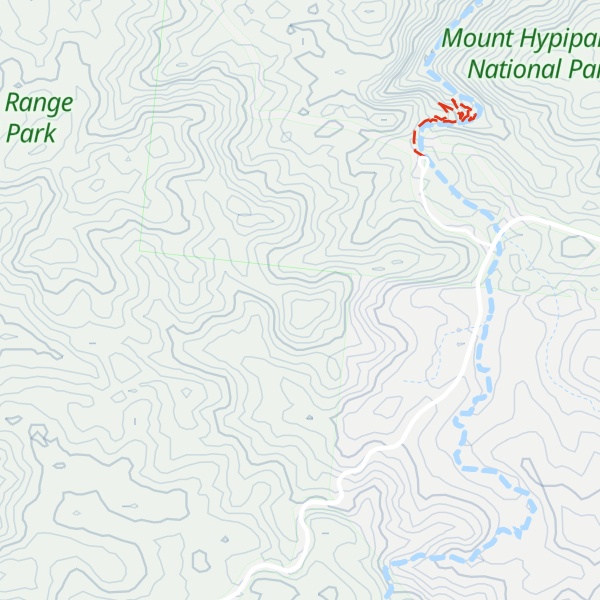 Map of Mount Hypipamee
